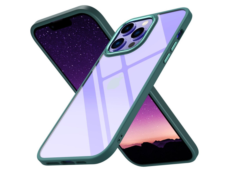 Newface iPhone 13 Pro Max Kılıf Power Silikon - Koyu Yeşil