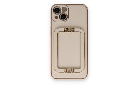 Newface iPhone 14 Kılıf Coco Elit Kapak - Gold
