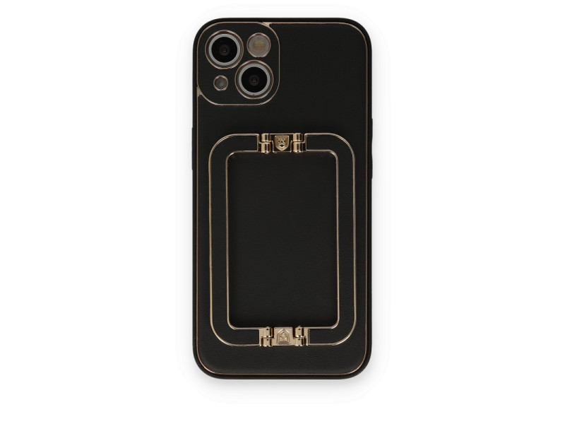 Newface iPhone 14 Kılıf Coco Elit Kapak - Siyah