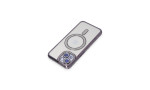 Newface iPhone 14 Kılıf Joke Simli Magneticsafe Kılıf - Derin Mor