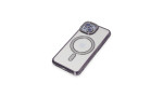 Newface iPhone 14 Kılıf Joke Simli Magneticsafe Kılıf - Derin Mor