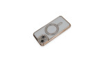 Newface iPhone 14 Kılıf Joke Simli Magneticsafe Kılıf - Gold