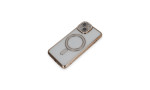 Newface iPhone 14 Kılıf Joke Simli Magneticsafe Kılıf - Gold