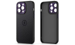 Newface iPhone 14 Pro Kılıf Harbon Magneticsafe Karbon Kapak - Siyah