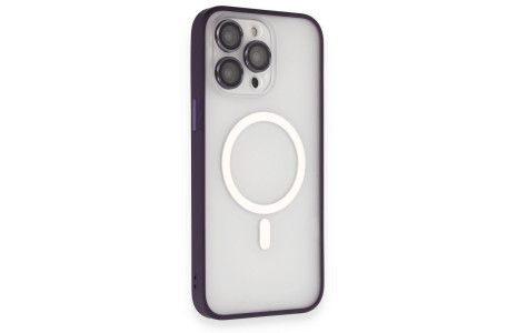 Joko iPhone 14 Pro Kılıf Martin Lens Magneticsafe Kapak - Derin Mor