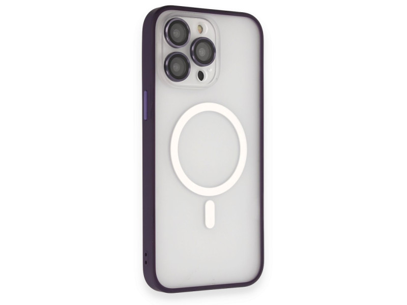 Joko iPhone 14 Pro Kılıf Martin Lens Magneticsafe Kapak - Derin Mor