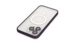 Joko iPhone 14 Pro Kılıf Martin Lens Magneticsafe Kapak - Derin Mor