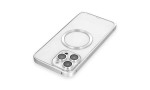 Joko iPhone 14 Pro Kılıf Metal Bumper Magneticsafe Kapak - Gümüş