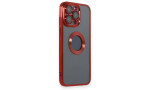 Newface iPhone 14 Pro Kılıf Slot Silikon - Kırmızı
