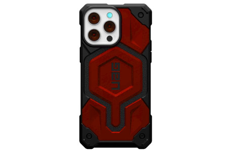 Newface iPhone 14 Pro Kılıf Uag Fiber Magneticsafe Silikon - Kırmızı
