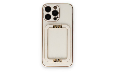 Newface iPhone 14 Pro Max Kılıf Coco Elit Kapak - Beyaz