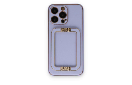 Newface iPhone 14 Pro Max Kılıf Coco Elit Kapak - Lila