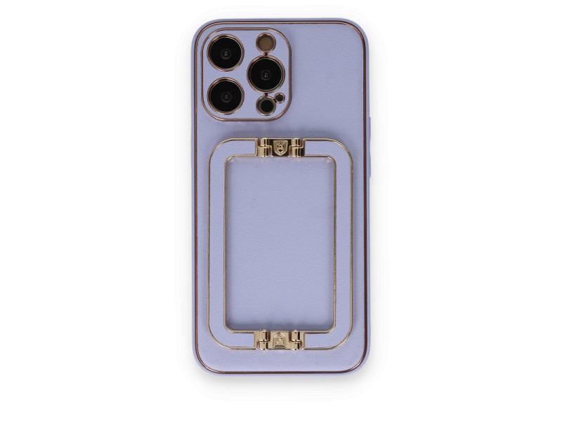 Newface iPhone 14 Pro Max Kılıf Coco Elit Kapak - Lila