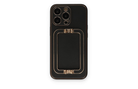 Newface iPhone 14 Pro Max Kılıf Coco Elit Kapak - Siyah