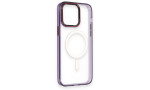 Newface iPhone 14 Pro Max Kılıf Dinamik Magneticsafe Silikon - Derin Mor