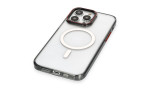 Newface iPhone 14 Pro Max Kılıf Dinamik Magneticsafe Silikon - Siyah