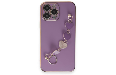 Newface iPhone 14 Pro Max Kılıf Esila Silikon - Mor