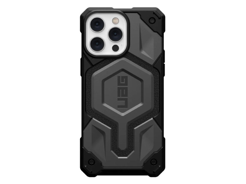 Newface iPhone 14 Pro Max Kılıf Uag Fiber Magneticsafe Silikon - Füme