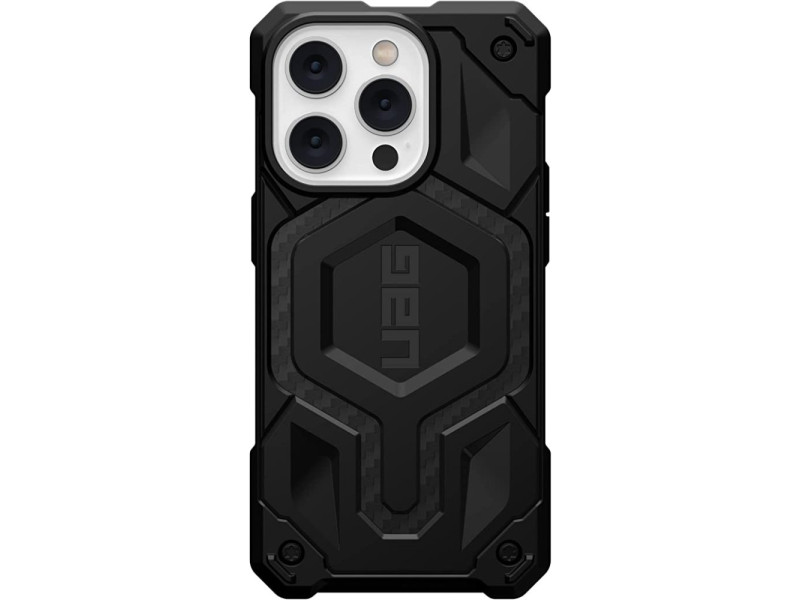 Newface iPhone 14 Pro Max Kılıf Uag Fiber Magneticsafe Silikon - Siyah