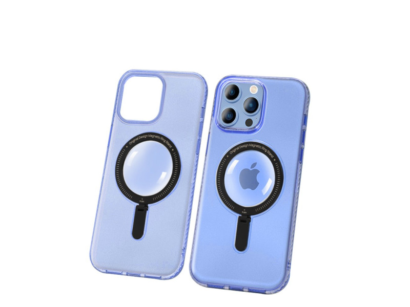 Joko iPhone 14 Pro Max Kılıf Zoom Standlı Silikon - Sierra Blue