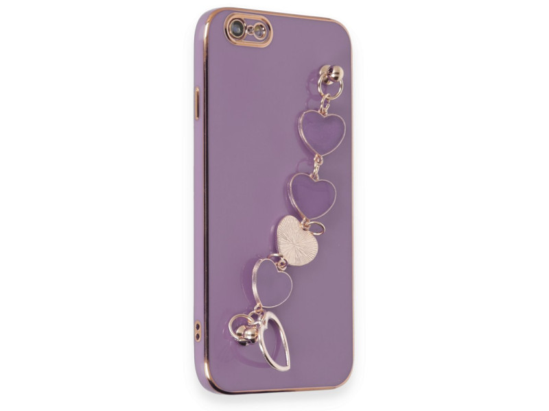 Newface iPhone 6 Kılıf Esila Silikon - Mor