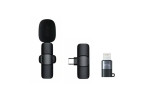 Newface N9 Type-C ve Lightning Double Mikrofon - Siyah