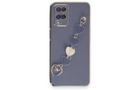 Newface Oppo A54 4G Kılıf Esila Silikon - Gri
