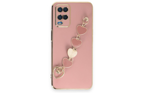 Newface Oppo A54 4G Kılıf Esila Silikon - Pudra