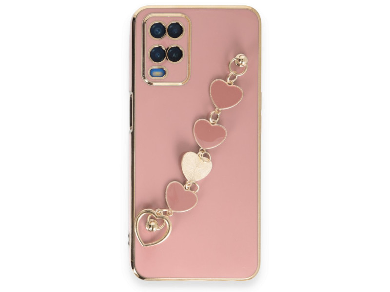 Newface Oppo A54 4G Kılıf Esila Silikon - Pudra