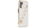 Newface Oppo A55 Kılıf Esila Silikon - Beyaz
