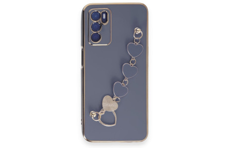 Newface Oppo A55 Kılıf Esila Silikon - Gri