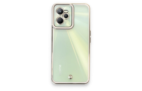 Newface Realme C35 Kılıf Liva Lens Silikon - Beyaz