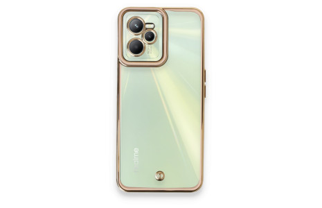 Newface Realme C35 Kılıf Liva Lens Silikon - Pudra