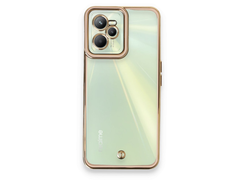 Newface Realme C35 Kılıf Liva Lens Silikon - Pudra