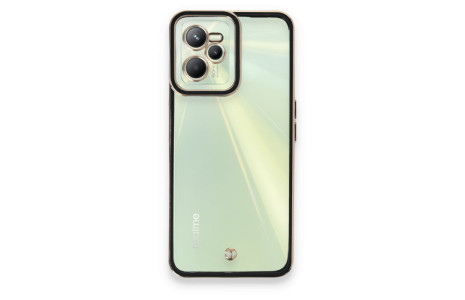 Newface Realme C35 Kılıf Liva Lens Silikon - Siyah