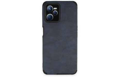 Newface Realme C35 Kılıf Loop Deri Silikon - Lacivert