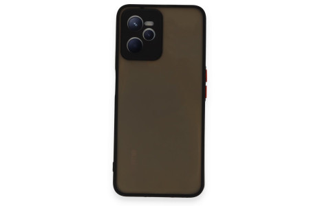 Newface Realme C35 Kılıf Montreal Silikon Kapak - Siyah