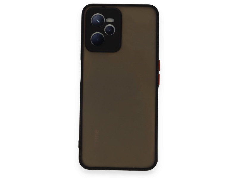 Newface Realme C35 Kılıf Montreal Silikon Kapak - Siyah