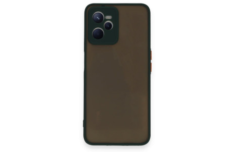 Newface Realme C35 Kılıf Montreal Silikon Kapak - Yeşil
