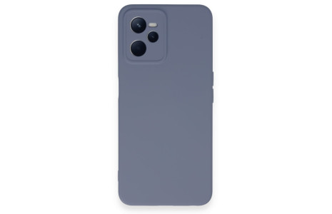 Newface Realme C35 Kılıf Nano içi Kadife Silikon - Gri