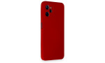 Newface Realme C35 Kılıf Nano içi Kadife Silikon - Kırmızı