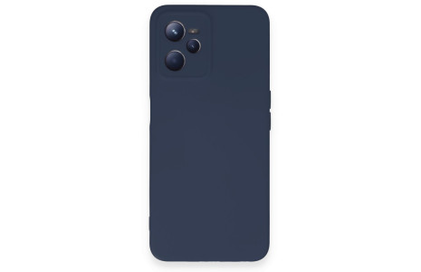 Newface Realme C35 Kılıf Nano içi Kadife Silikon - Lacivert
