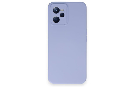 Newface Realme C35 Kılıf Nano içi Kadife Silikon - Lila