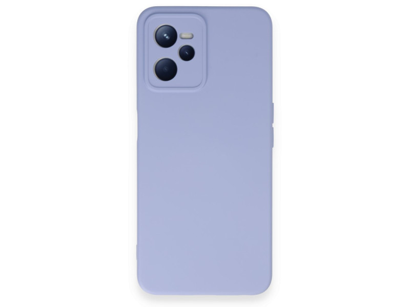 Newface Realme C35 Kılıf Nano içi Kadife Silikon - Lila