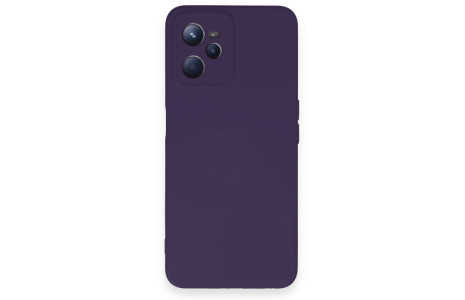 Newface Realme C35 Kılıf Nano içi Kadife Silikon - Mor