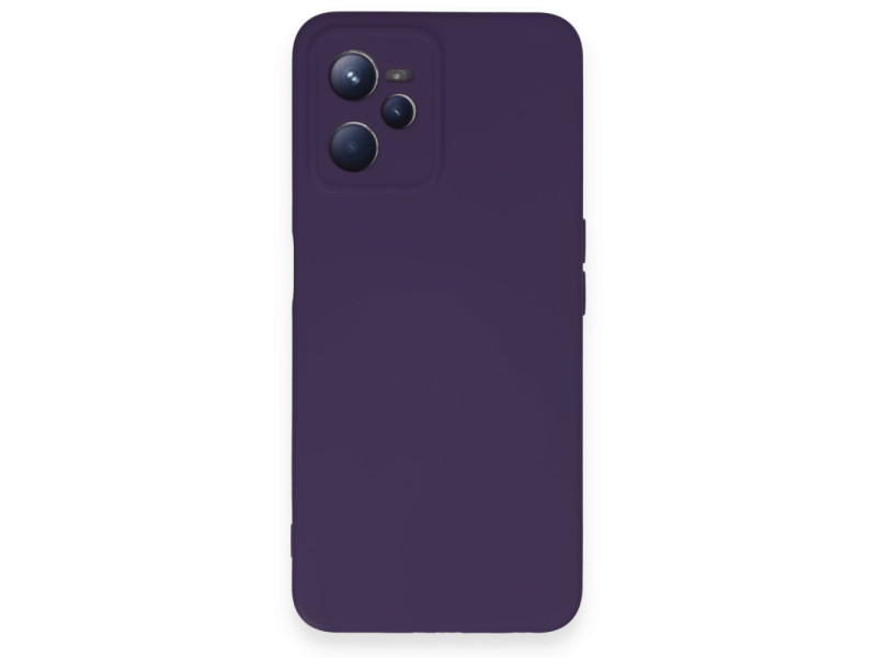 Newface Realme C35 Kılıf Nano içi Kadife Silikon - Mor