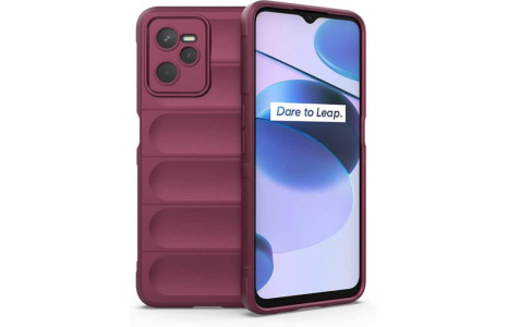 Newface Realme C35 Kılıf Optimum Silikon - Bordo