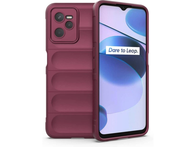 Newface Realme C35 Kılıf Optimum Silikon - Bordo