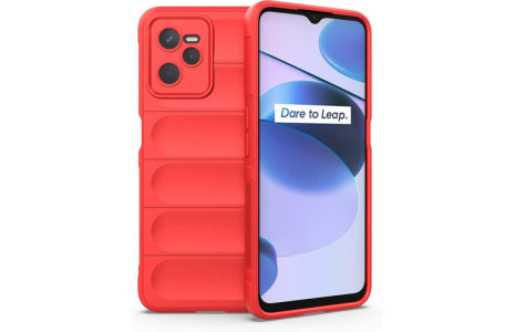 Newface Realme C35 Kılıf Optimum Silikon - Kırmızı