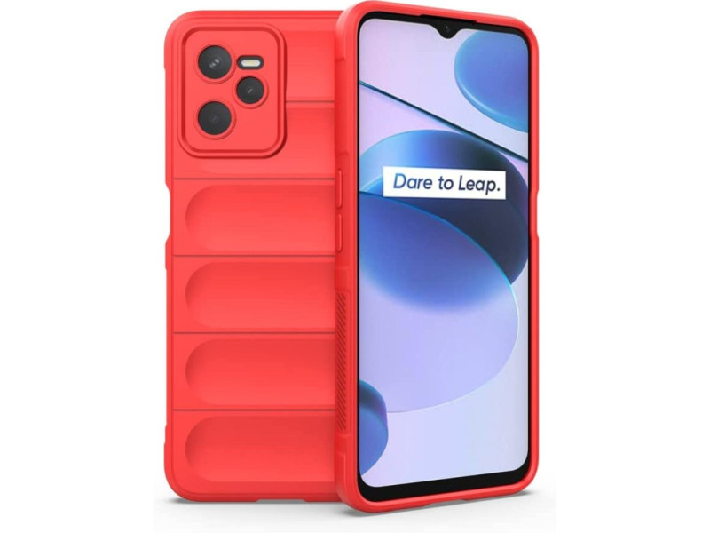 Newface Realme C35 Kılıf Optimum Silikon - Kırmızı